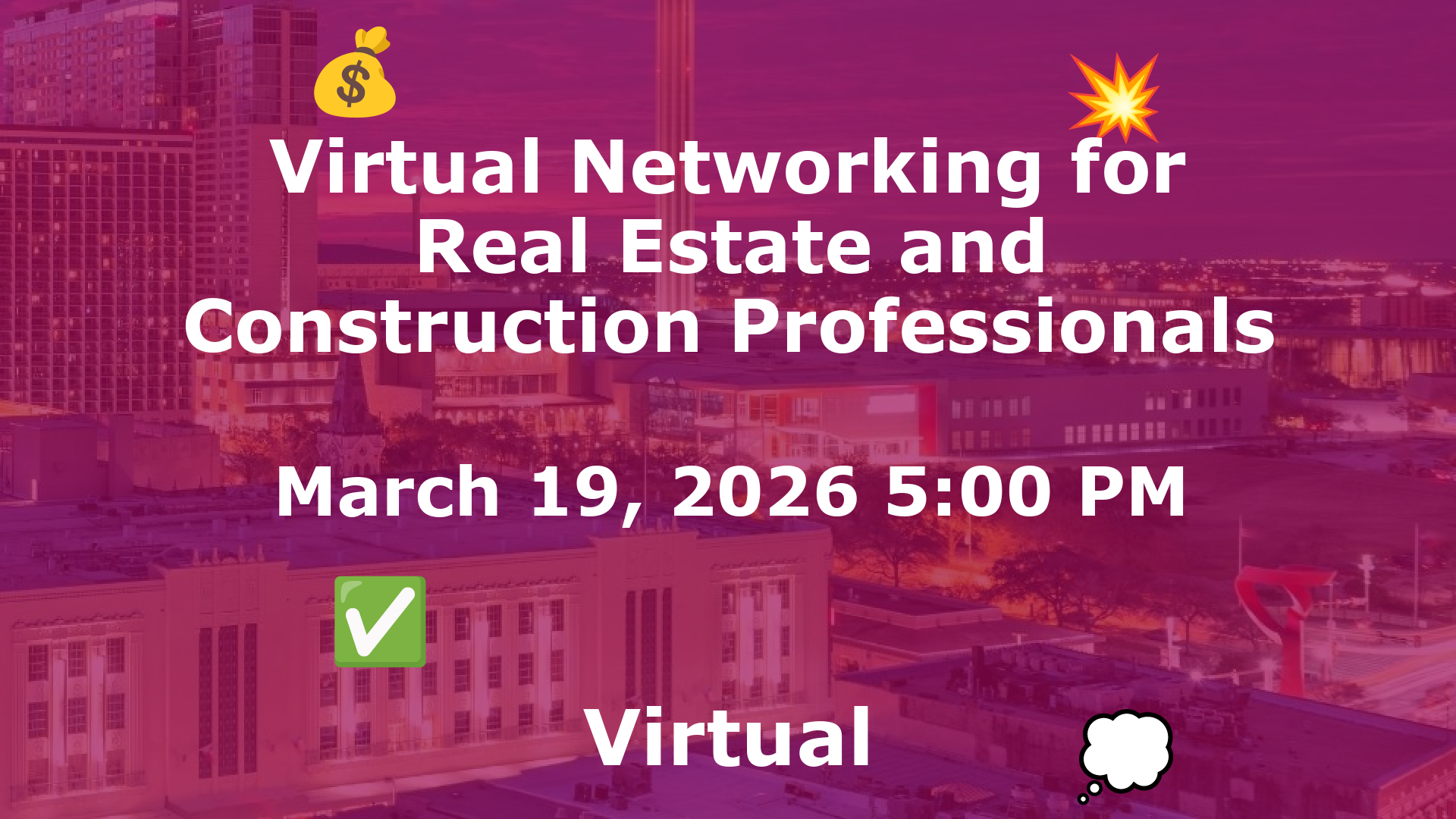 Virtual Networking for Real Estate and Construction Professionals event image
